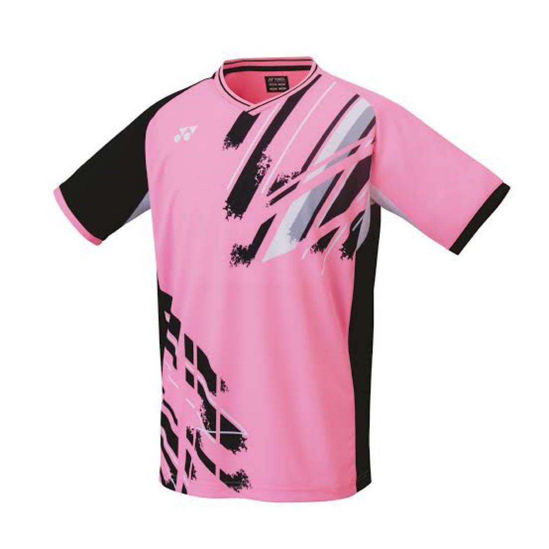 ヨネックス　ピンクユニフォーム上下セットＬサイズ