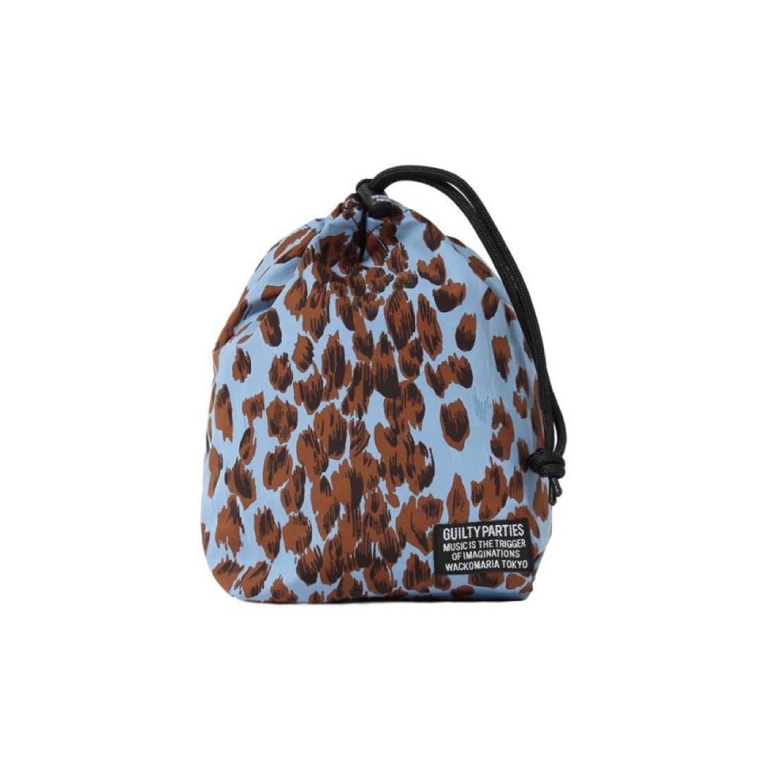 WACKO MARIA LEOPARD DRAWSTRING BAG キムタク
