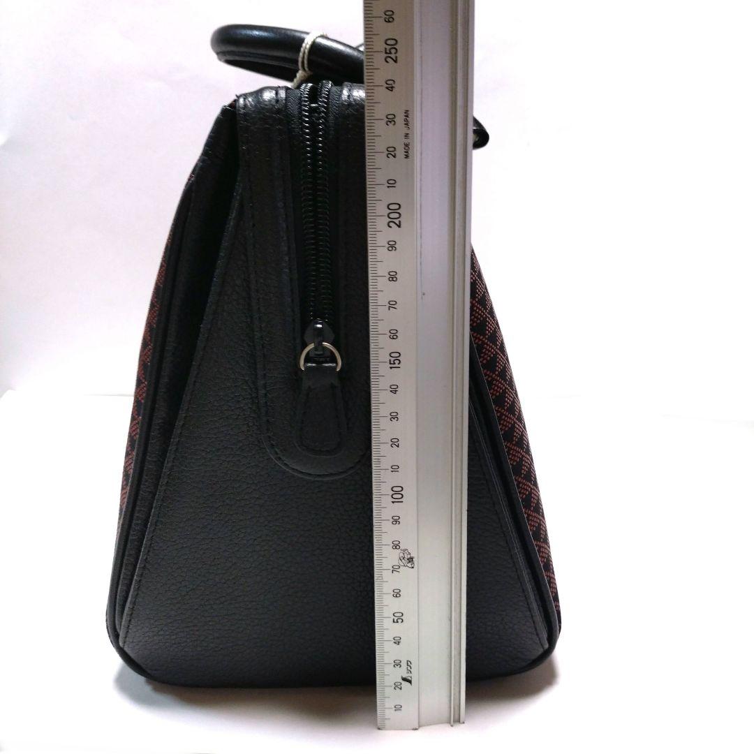 印傳屋印伝東京謹製　本漆鹿革ボストンバッグ