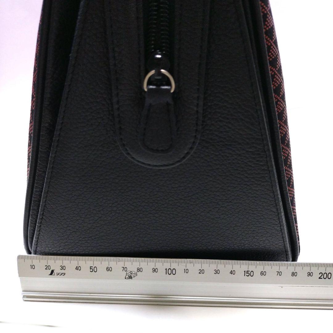 印傳屋印伝東京謹製　本漆鹿革ボストンバッグ