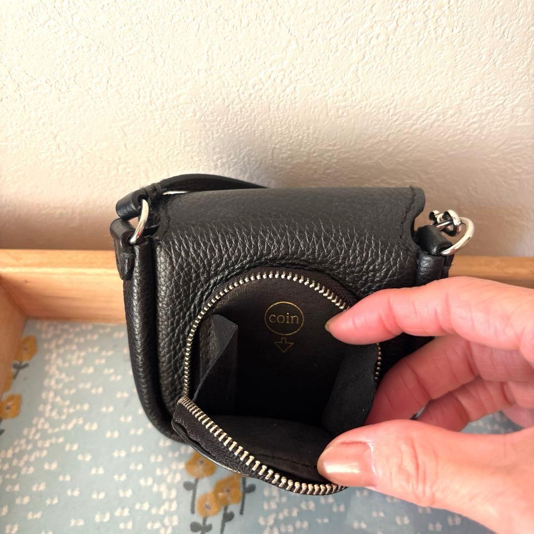 ebagos 籐つきミニサイフblack 2024aw 美品♡