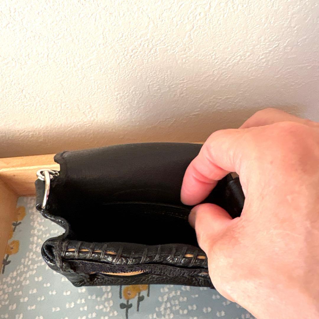 ebagos 籐つきミニサイフblack 2024aw 美品♡