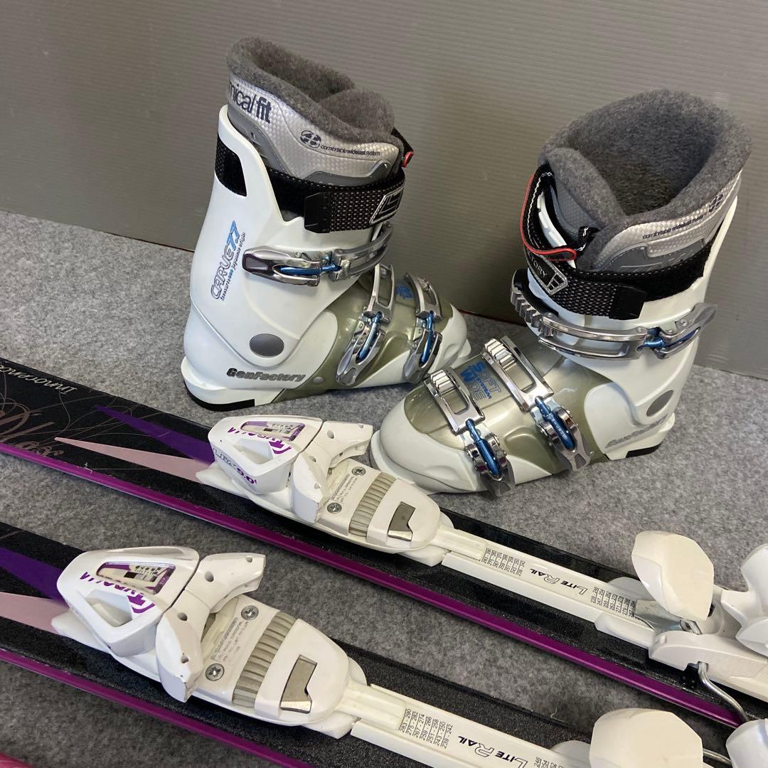 ★メンテナンス済　大人スキーセット　板143cm ブーツ24〜24.5cm