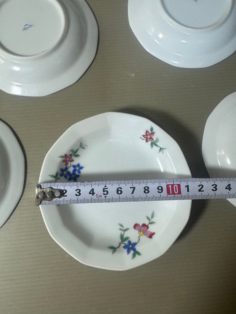 2528 深川製磁　小皿　8客　未使用
