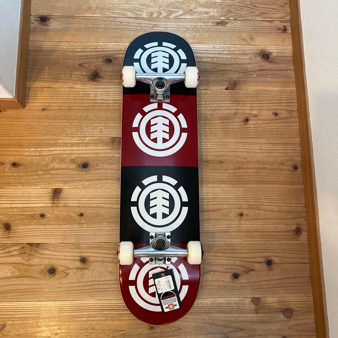 【新品未使用】※再値下げ ELEMENT スケートボード コンプリート 赤黒