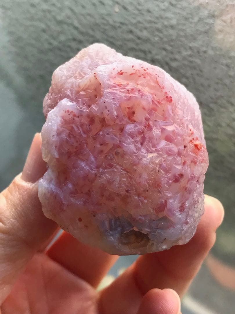 ゴビ石−1443 ゴビ瑪瑙　大粒 原石　ピンク