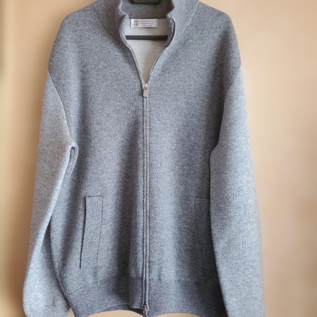 BRUNELLO CUCINELLI カシミヤ カーディガン グレー