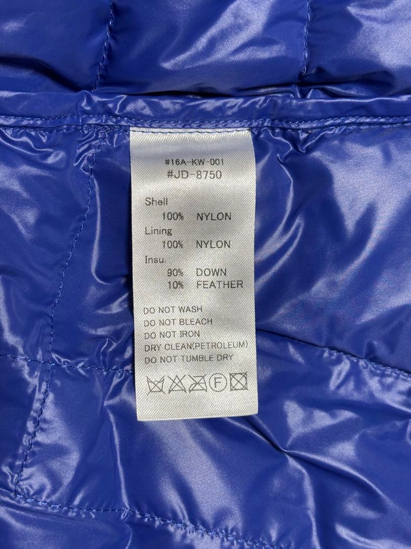 未使用 DANTON ネイビー ダウンベスト 36