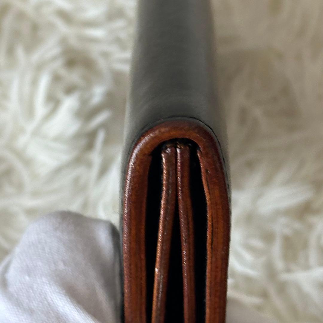 ポーター 長財布 Ｌ字ファスナー レザー 黒 茶色 ロングウォレット ロゴ