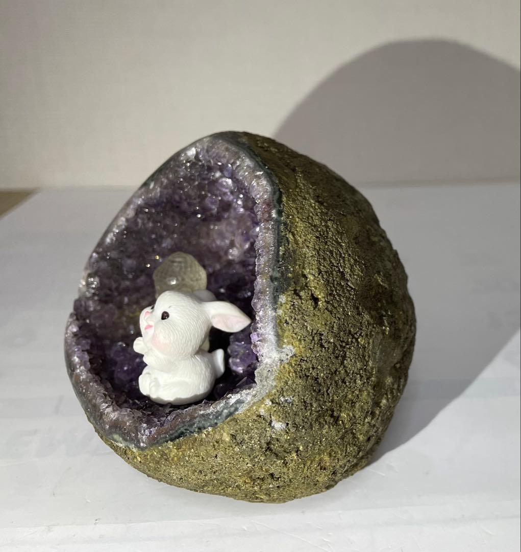 アメジスト マネーボックス ジオード 晶洞 浄化 パワーストーン 魔除 幸運