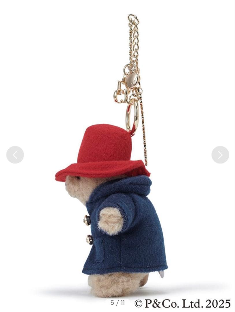 CELFORD ビジューアクセントぬいぐるみチャーム パディントン