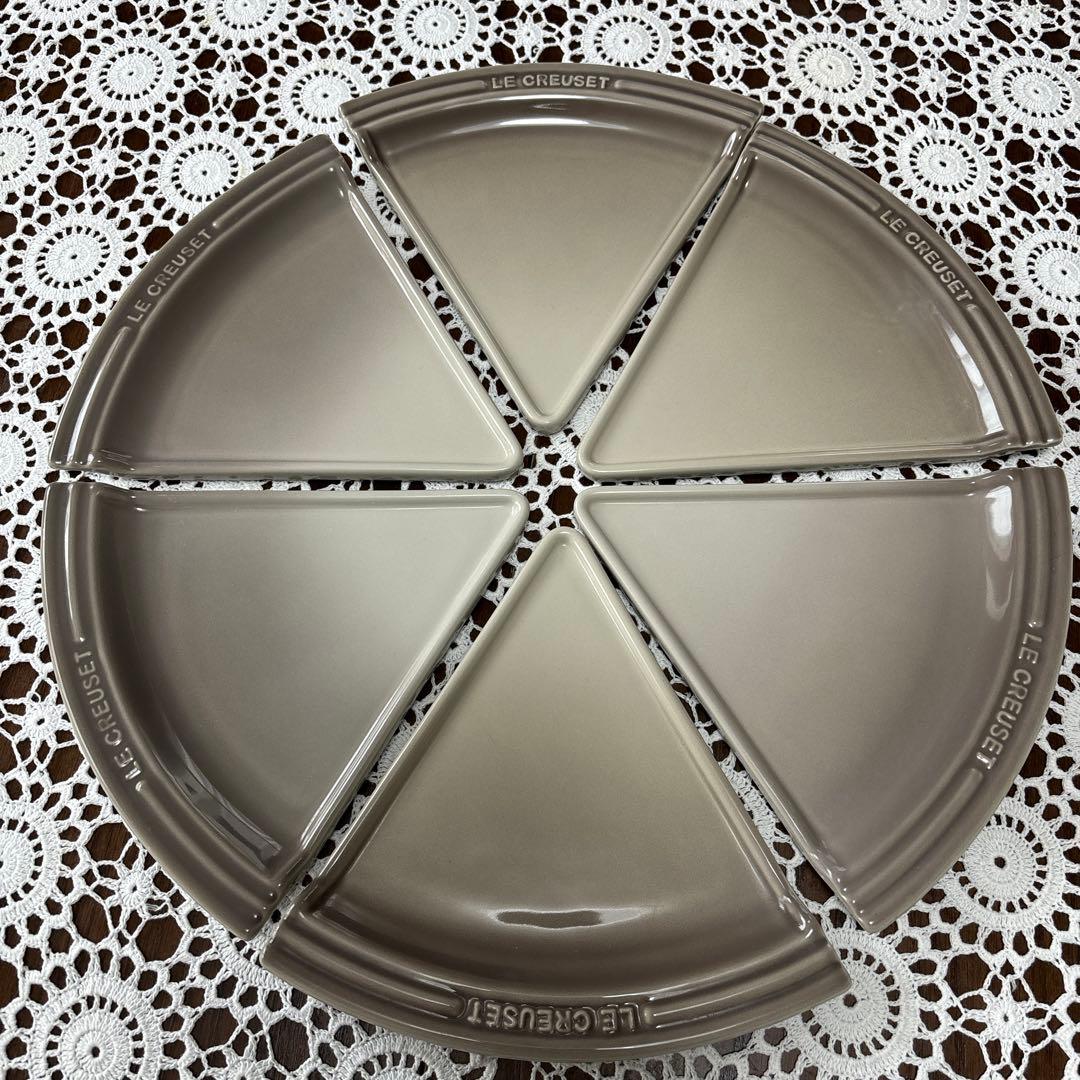 LE CREUSET パーティー(ピザ型)プレート 6枚セット