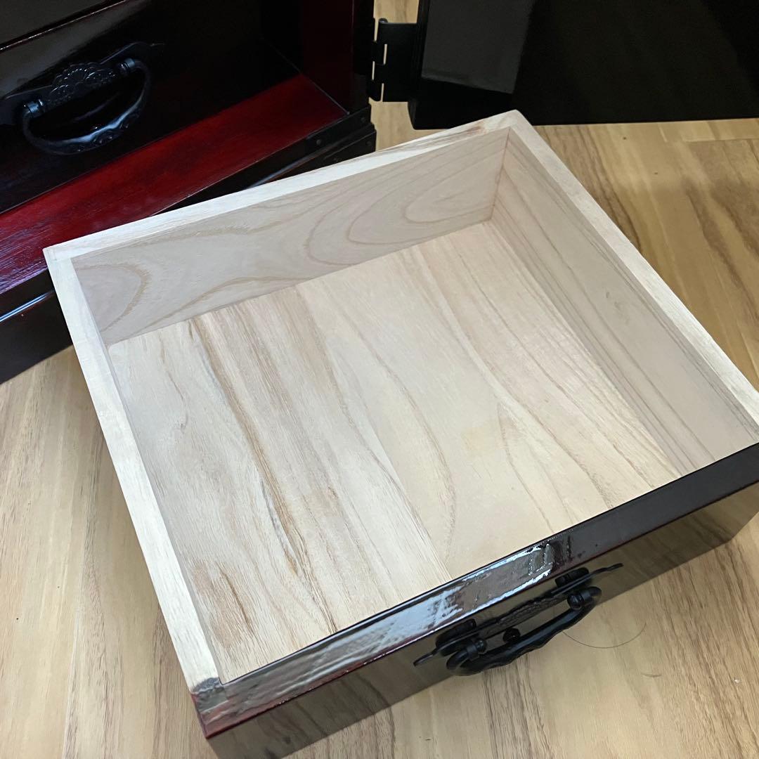 仙台箪笥￼ 小箪笥 牡丹 引き出し3段 鍵無し