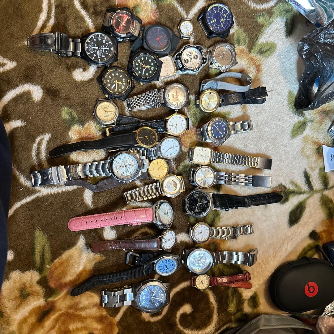 大量seiko カシオ時計セット 31本