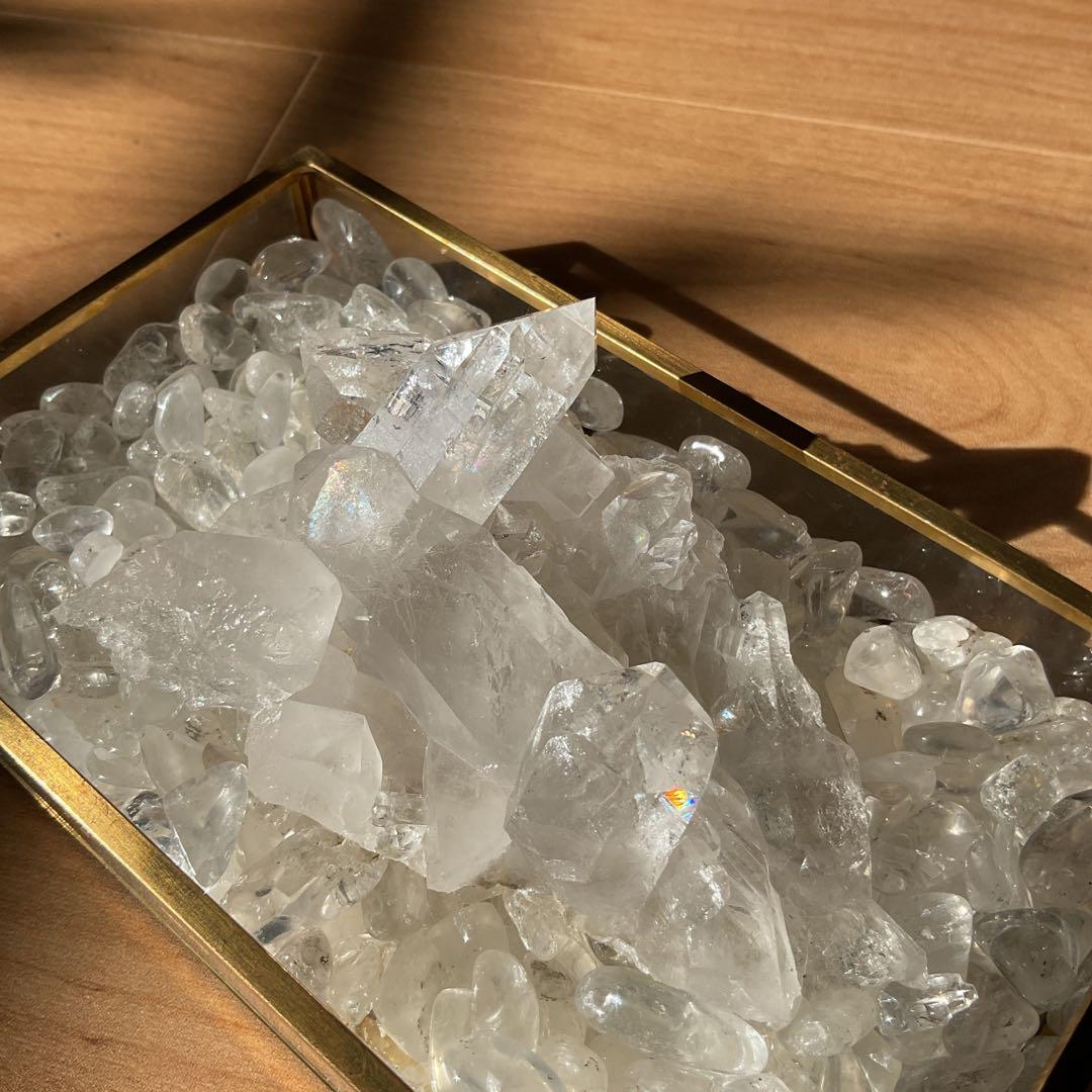 トマスゴンサガ産 水晶 クラスター 浄化セット 天然石 原石