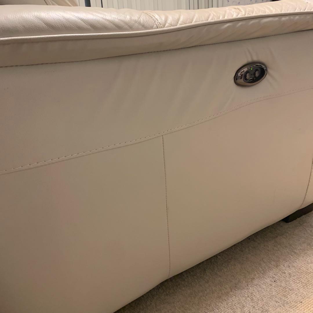 ✨送料込✨ニトリ NITORI 3人掛 左右電動リクライニング ソファ