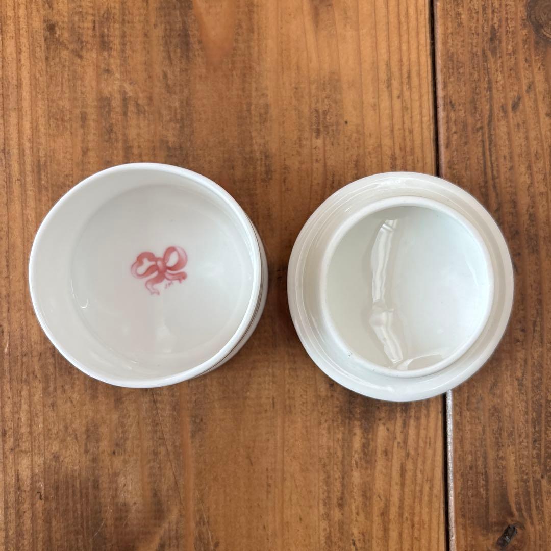 ハロッズ　ヴィンテージ　ボーンチャイナ　トリンケットボックス　小物入れ