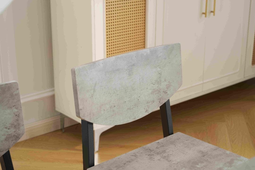 4人掛け テーブル＆チェア4脚 おしゃれ北欧風 長方形 幅110cm　GRAY