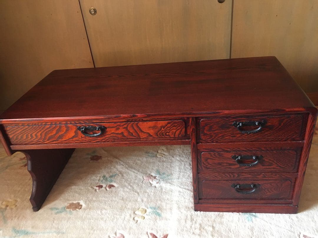 昭和　レトロ　松本伝統 指物工芸家具 文机 民芸