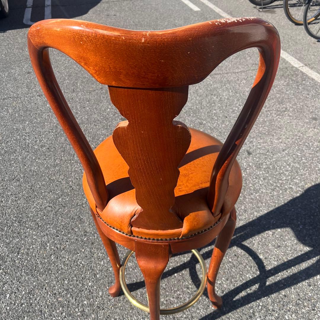 Casa Padrino ラグジュアリー　バロックレザー　バススツール　ブラウン