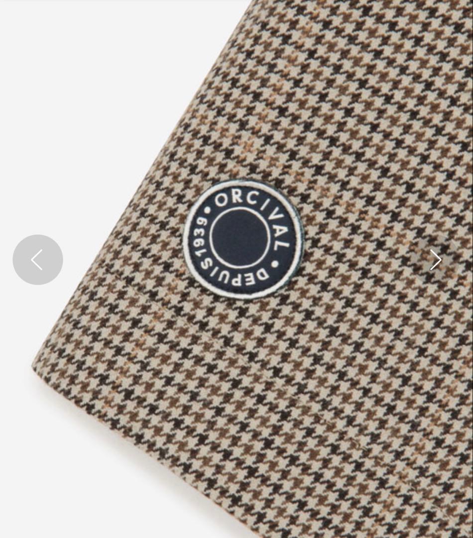 ぴ*ー様 新品★オーシバル★ウールチェックバルマカーンコート★ベージュ4