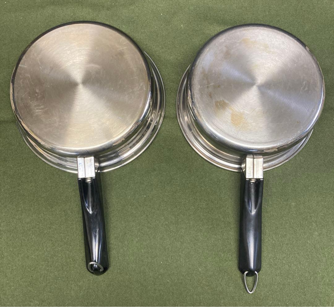 アムウェイ　蒸し器2点(蓋なし) 鍋2点　片手鍋2点(ほぼ未使用)