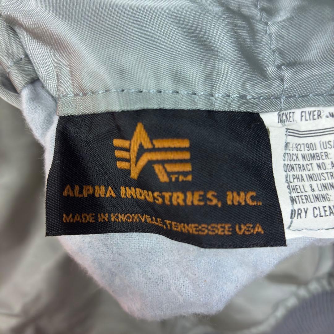 美品　80年代　アルファインダストリーズ　MA-1　フライトジャケット　USA製