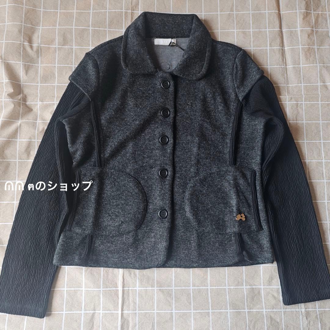 hugyourskin ニットジャケット グレー 人気