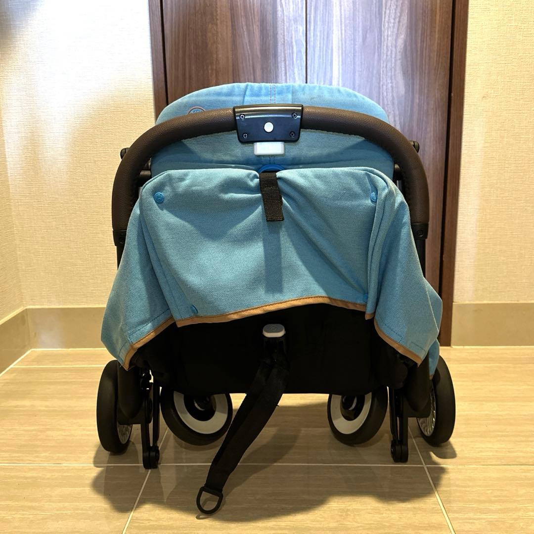 サイベックス　ベビーカー　オルフェオ　ビーチブルー　レインカバー付き