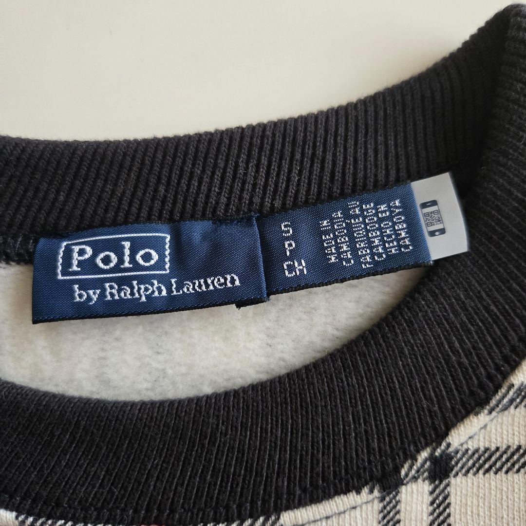 希少　Polo by Ralph Lauren チェック柄裏起毛スウェット