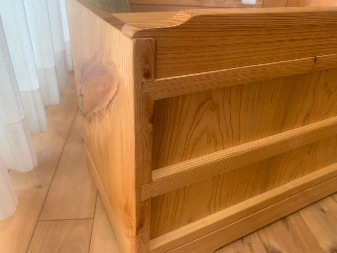 総檜✨桧✨リビング小物収納家具、電話台【MUKU】職人作品一点物