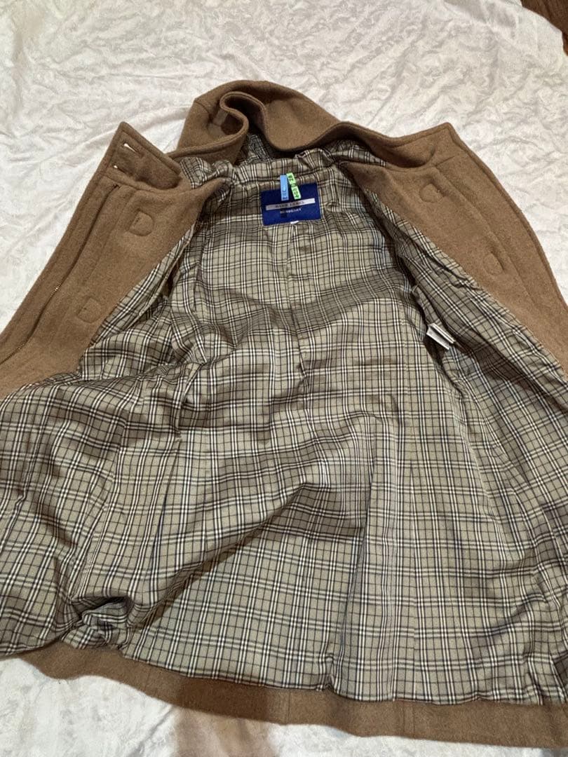 着用回数少なめ バーバリー ブルーレーベル ダッフルコート 38 ブラウン