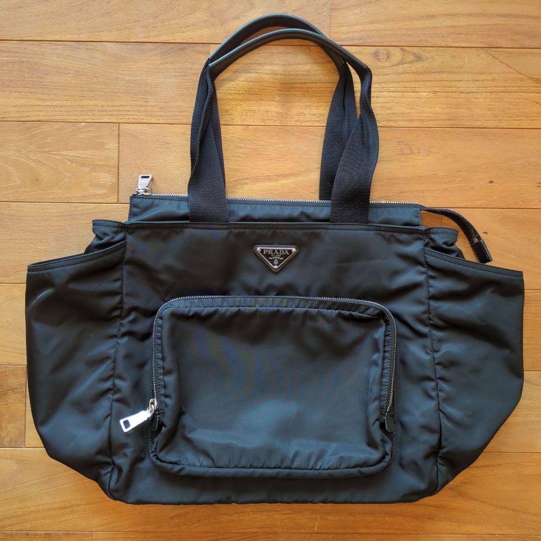 完品 美品◆PRADA　ベビーバッグ　マザー　2way ナイロン ショルダー
