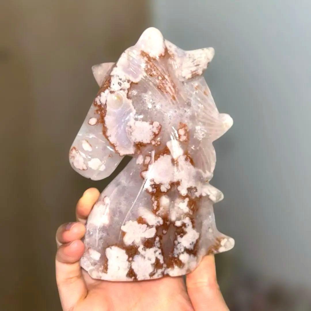 ピンクアメジスト 桜瑪瑙 ユニコーン 516g bigサイズ 天然石 結晶