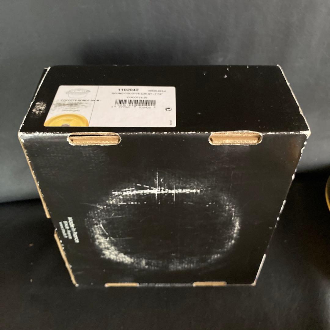 【新品 未使用】staub ココット ラウンド 20cm イエロー