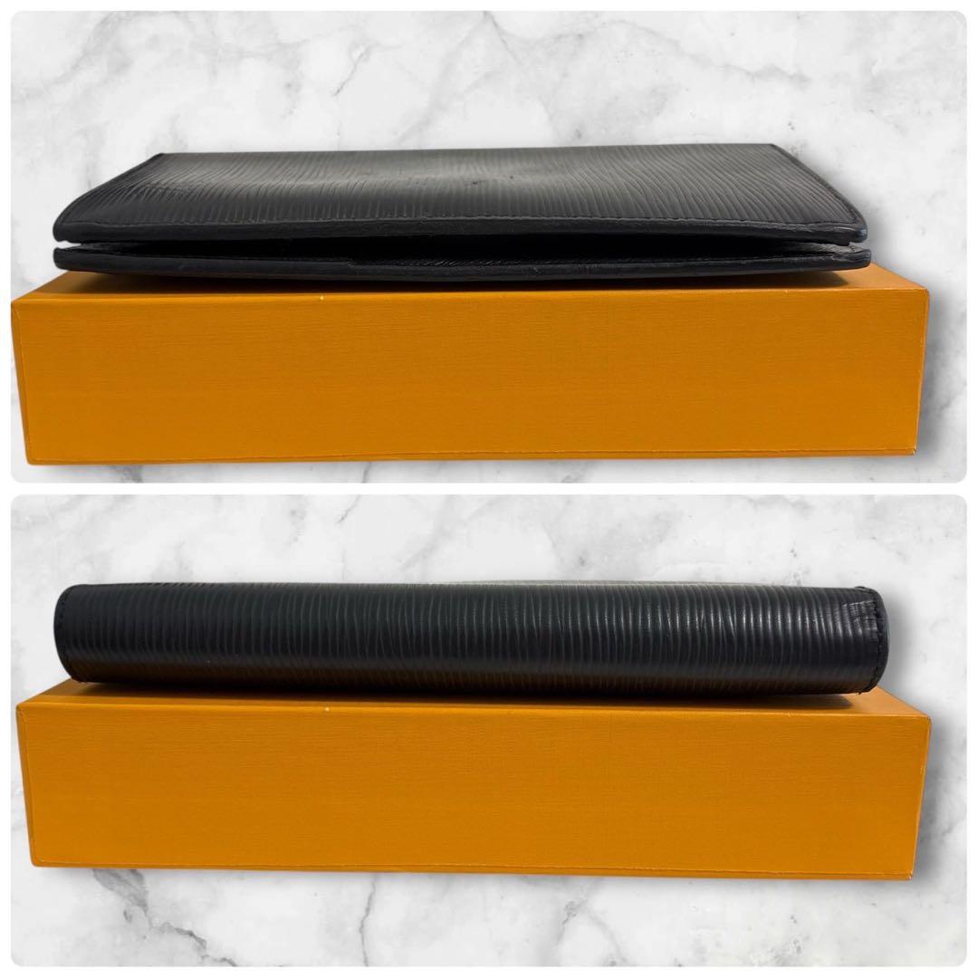 極美品✨ ルイヴィトン エピ ポルトフォイユ ブラザ 長財布 折り財布 ブラック