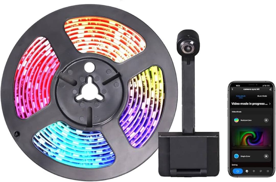 未使用品✨LEDテープライト 5.0M テレビ用 スクリーン 光同期 屋内装飾