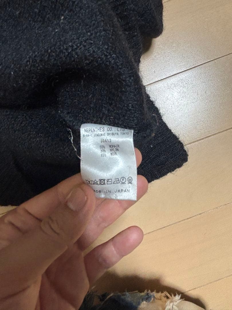 d*t様 needles foremost 別注　モヘアカーディガン　ブラック