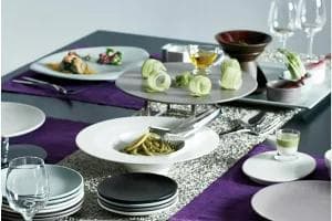 お得|ネオフュージョン ワイドリムクーププレート 28.5cm 黒　5枚