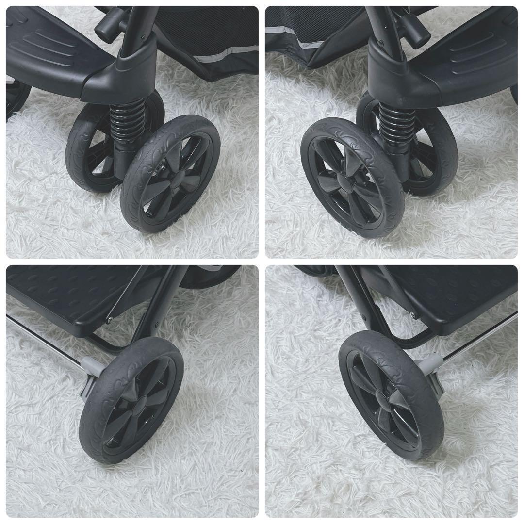 極美品 KATOJI カトージ 二人乗り 二人でゴーDX　レインカバー付　デニム