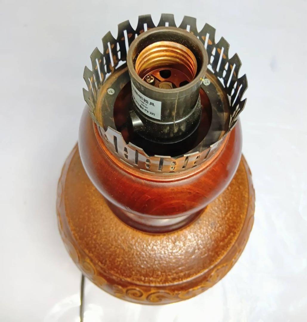 アンティーク　南部鉄器　台座　テーブル ランプ　スタンド　照明　骨董　レトロ