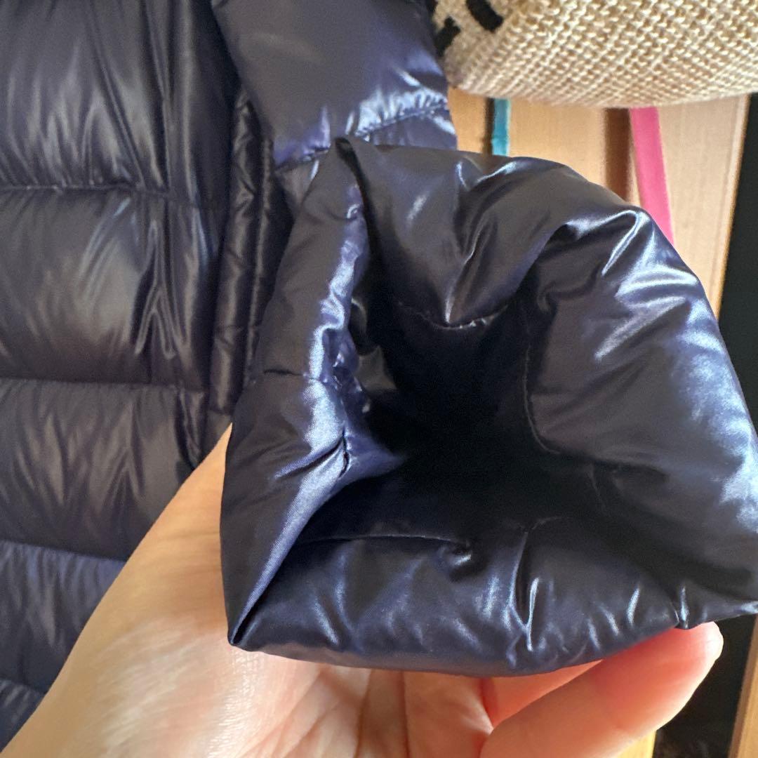 TATRAS グースダウン フード付きロングダウンジャケット ネイビー