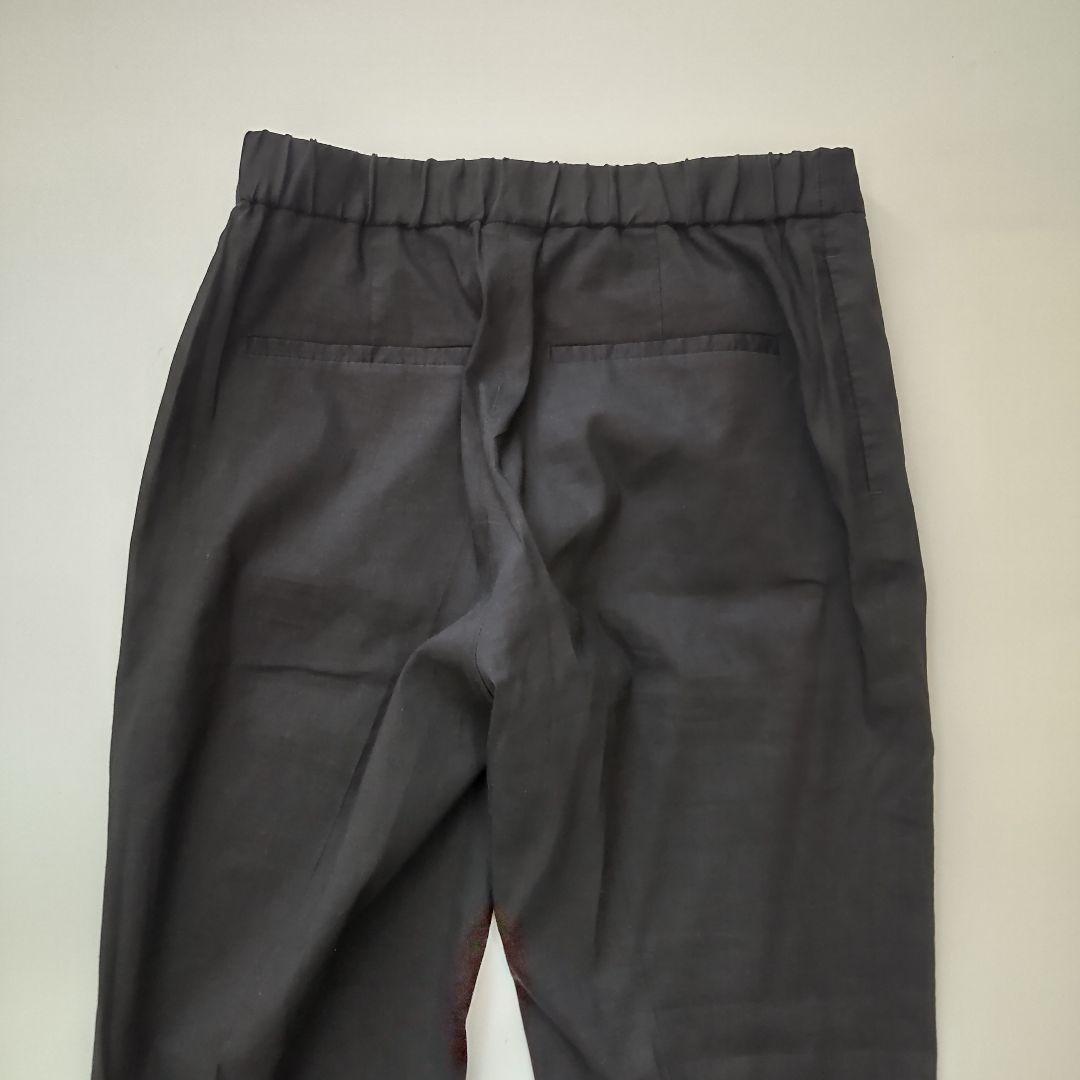 美品 セオリーリュクス ノーカラージャケット パンツスーツ セットアップ 黒