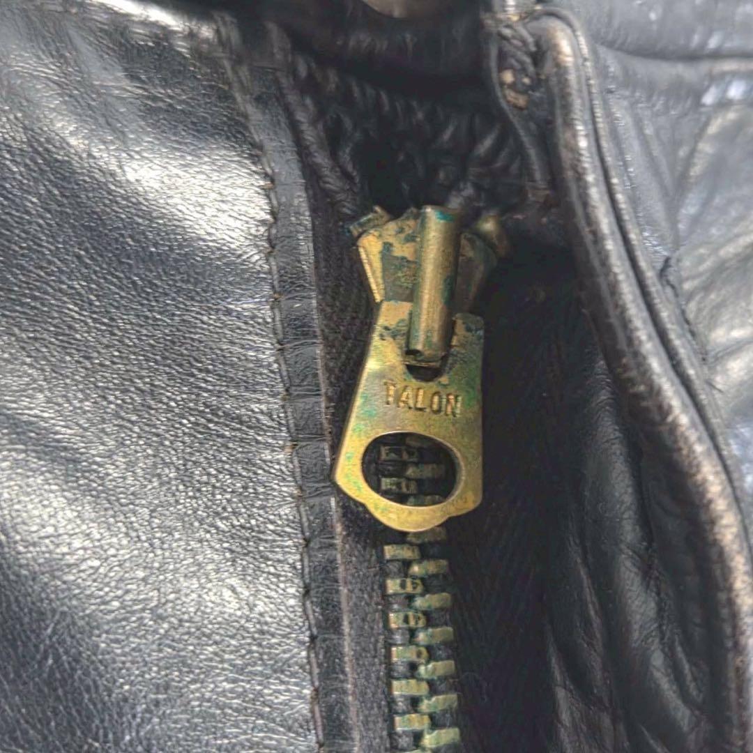 希少 VINTAGE キルティング ダブルニー レザーパンツ 牛革