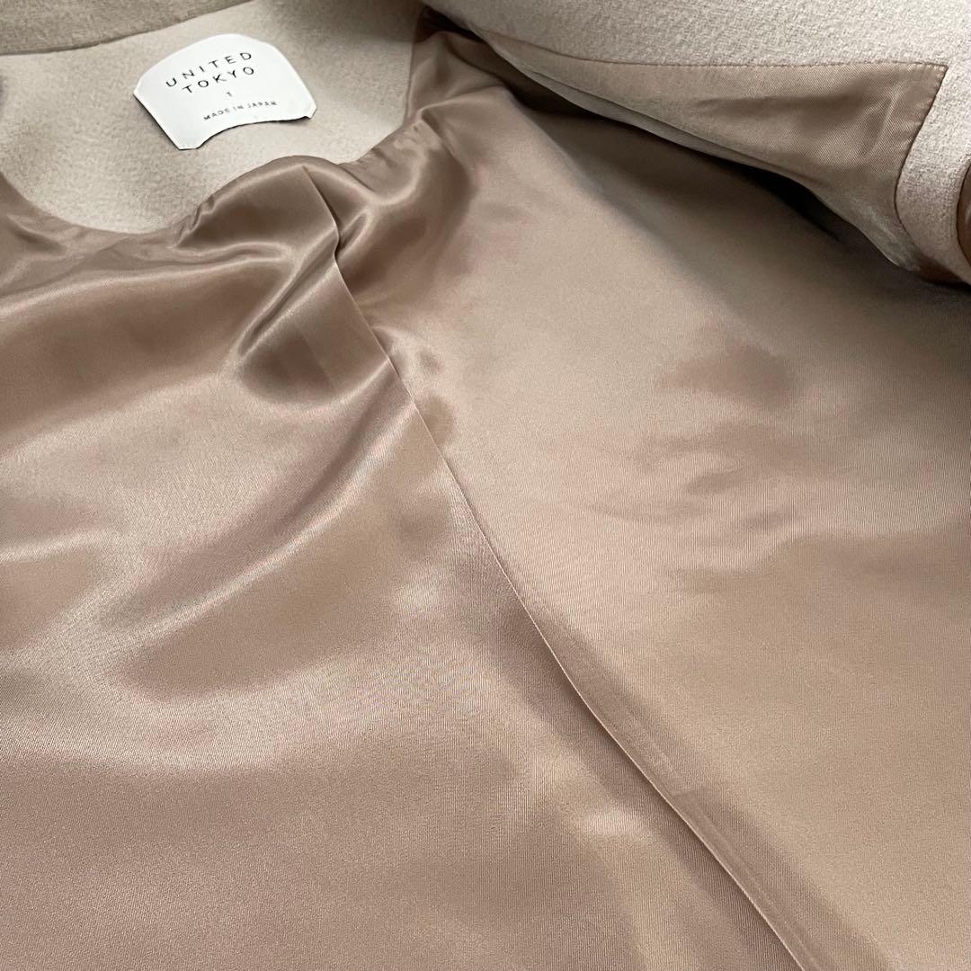 UNITED TOKYOコンフィメルトンチェスター ロングコート アイボリー　S