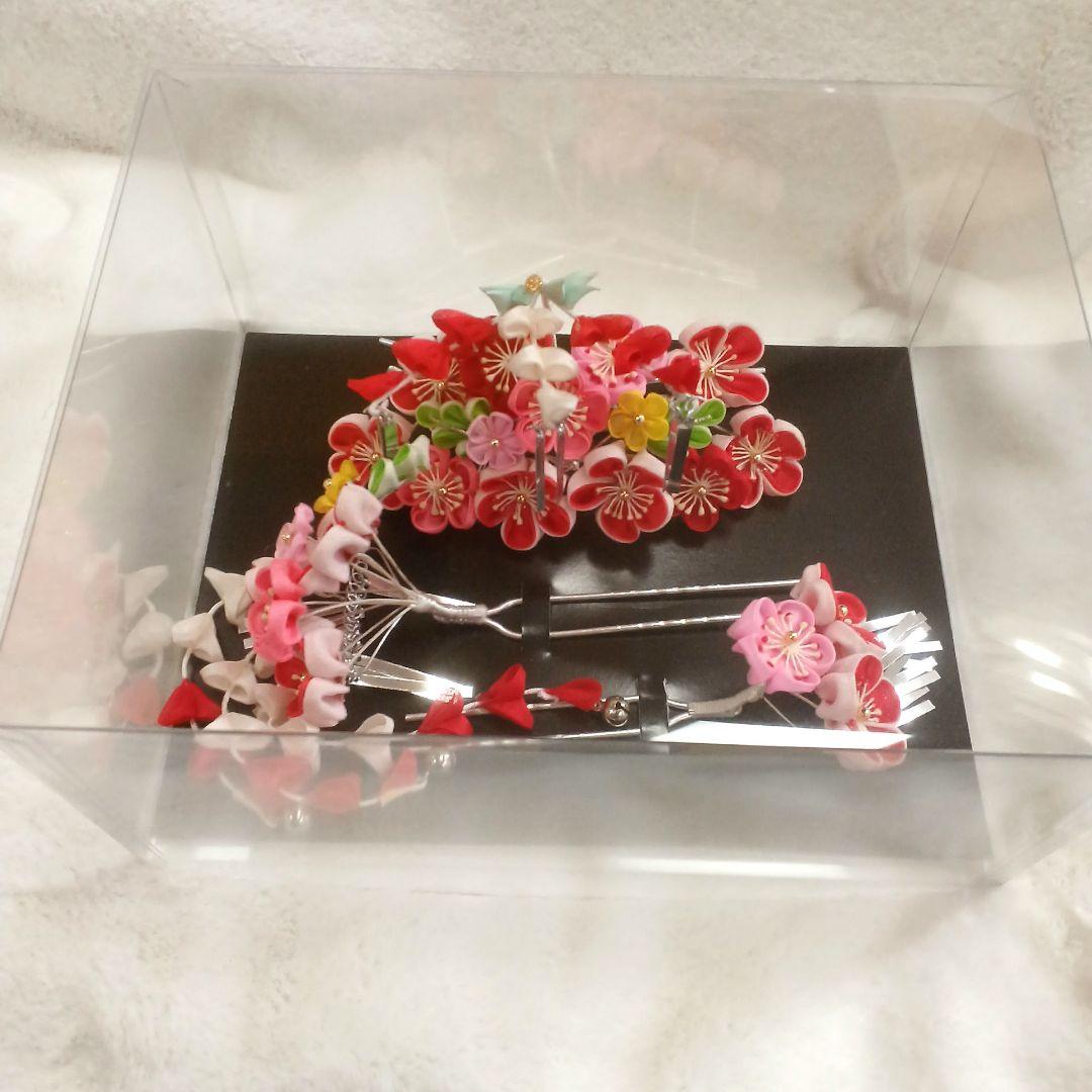 豪華【髙島屋】七五三髪飾り　勝山かんざし　和装髪飾り　日本髪　つまみ細工一度使用