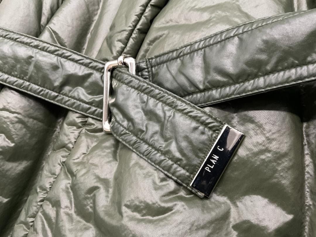 【新品】PLAN C ニットカラー切り替え中綿ロングコート 定価22万円