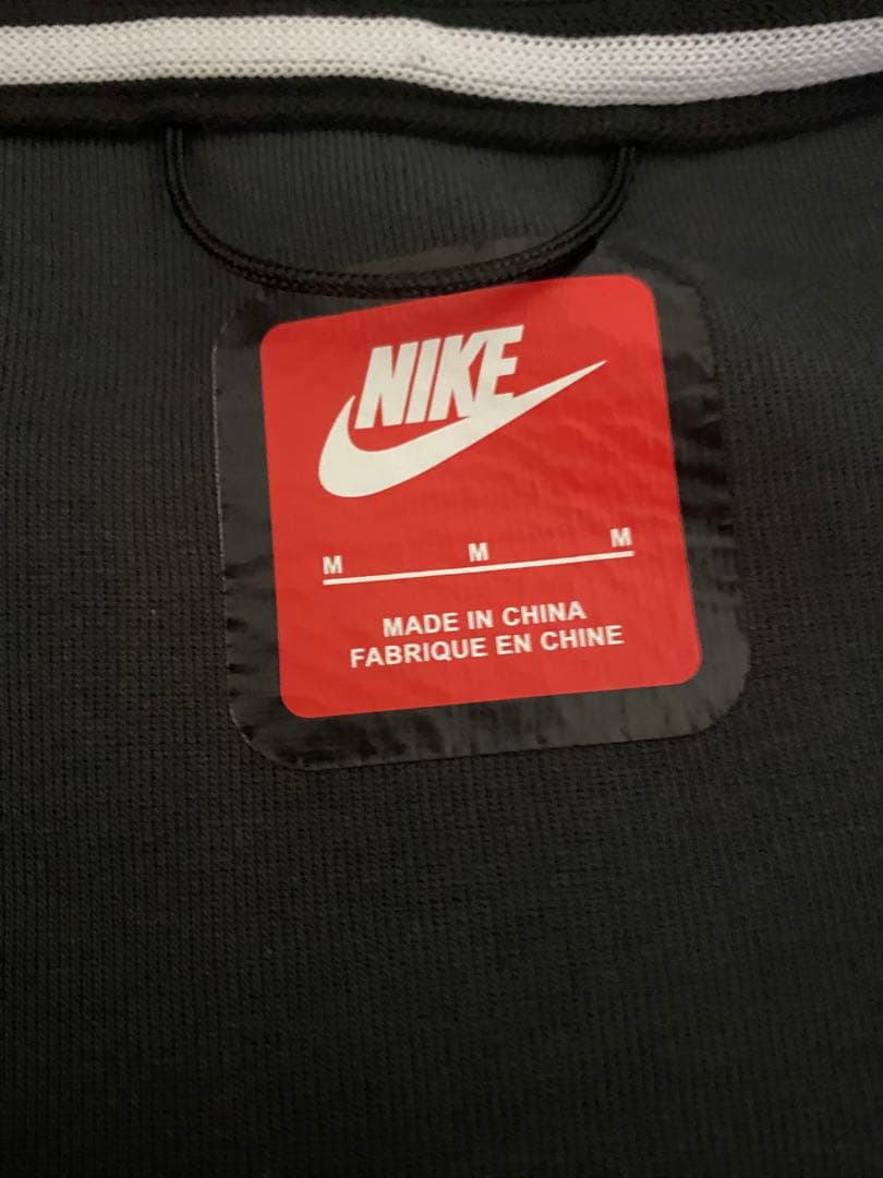 Nike フード付きパーカー M 黒/グレー