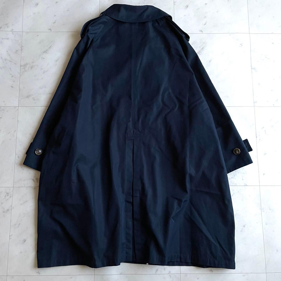 希少 美品 ティッカ トレンチコート ネイビー オーバーサイズ 大きめ ゆったり