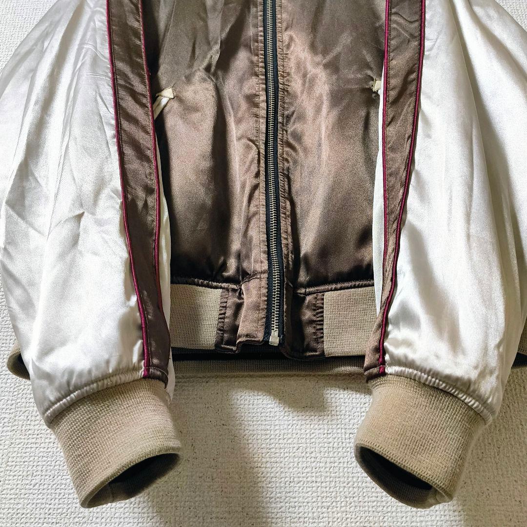 TAKEO KIKUCHI ちきりや リバーシブル スカジャン ベロア 刺繍 M